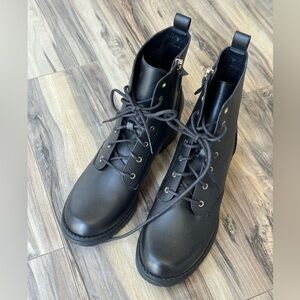 Cole Haan womens Camea Water Proof Combat Boot, never worn